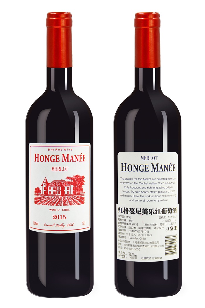 红格蔓尼·美乐干红葡萄酒 零售价：¥444.00/瓶