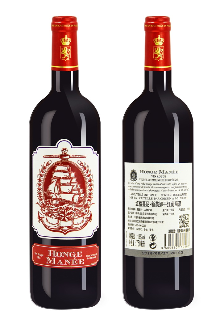 红格蔓尼·新美娜干红葡萄酒 零售价：¥284.00/瓶